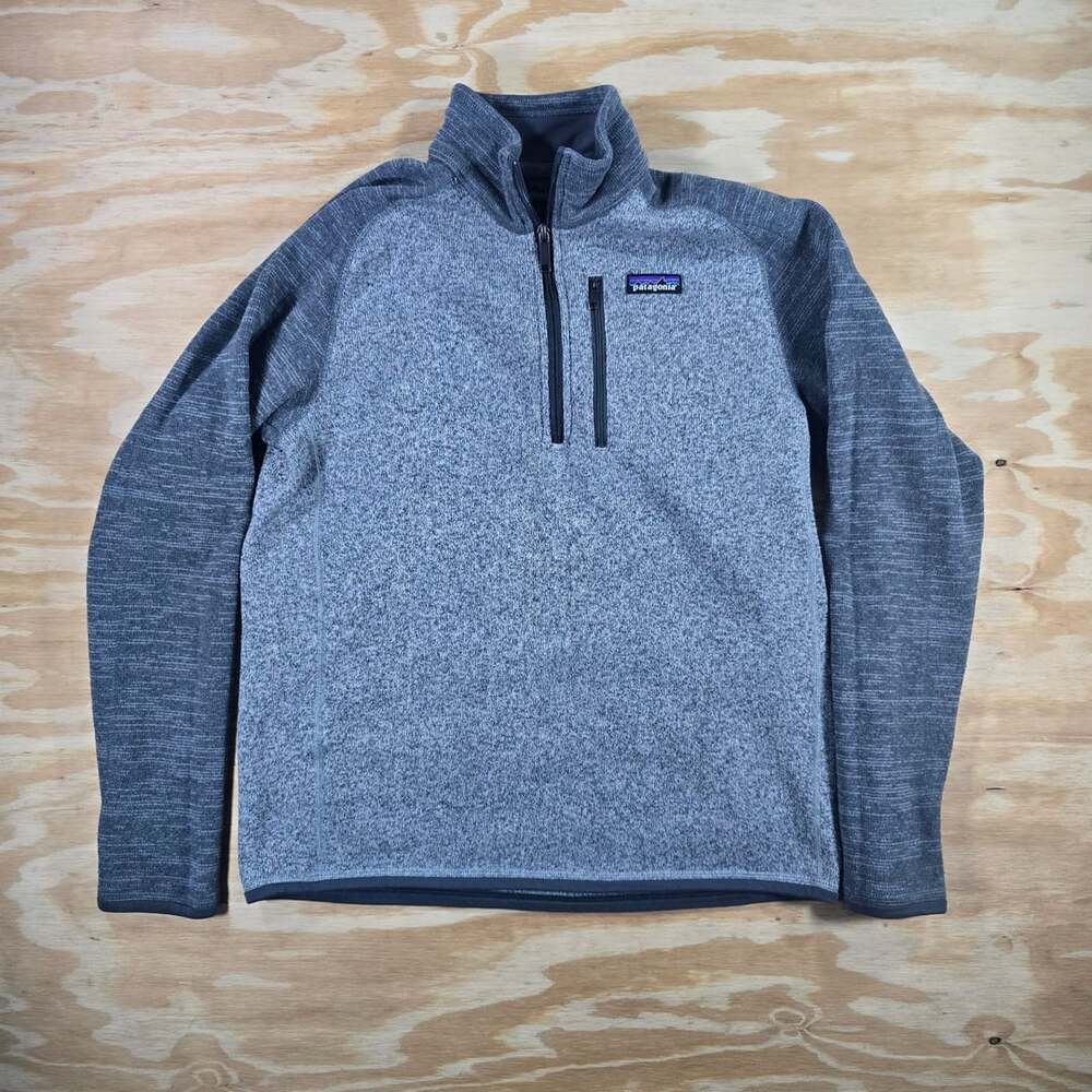 Patagonia Better Sweater 1/4 Zip Pullover Gray Fleece